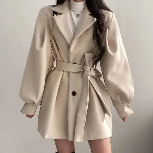 ISABELLA | Dames Trenchcoat met Ceintuur – Tijdloos, Elegant & Comfortabel Voor Elke Gelegenheid