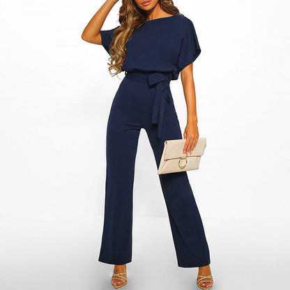 ELLEN | Stijlvolle Jumpsuit Met Strik Design - Flatterend, Chique & Luchtig