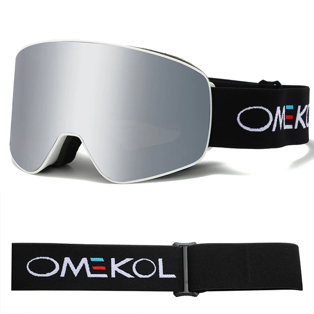 Dubbele Laag Ski Bril | Anti-Fog & UV-bescherming Voor Wintersport