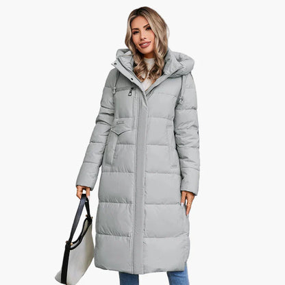 Lange Dames Winterjas Met Capuchon Voor Maximale Warmte & Luxe Comfort