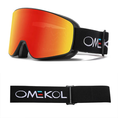 Dubbele Laag Ski Bril | Anti-Fog & UV-bescherming Voor Wintersport