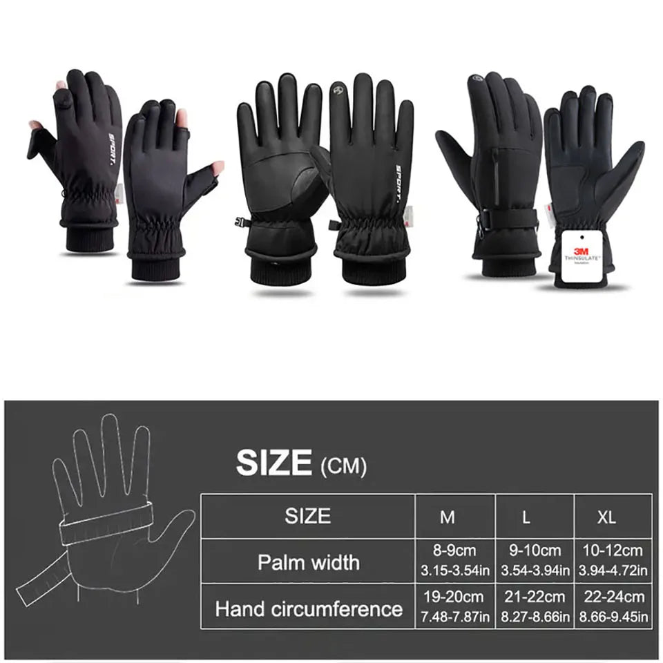 Winter Ski Handschoenen | Waterdicht, Touchscreen & Warm