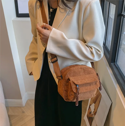 AMAYA | Ribbed Crossbody - Compact, Modieus & Functioneel