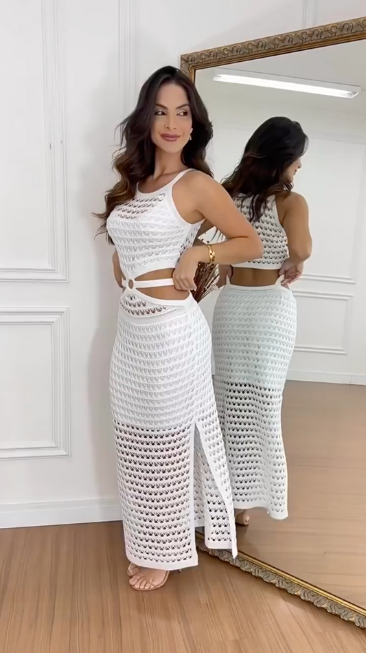TYLA | Sunset Cut-Out Dress – Elegant, Luchtig & Comfortabel