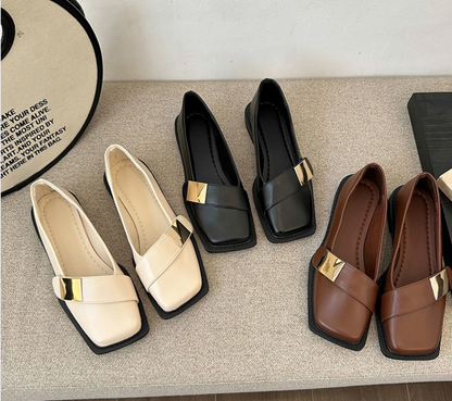 ELISE | Elegante Dames Loafers Met Gouden Accent – Modern, Comfortabel & Perfect Voor Elke Look