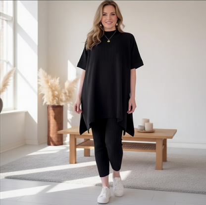 Dames Gebreide Lounge Set – Warm, Comfortabel & Perfect Voor Herfst & Winter