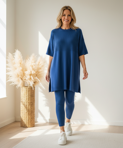 Dames Gebreide Lounge Set – Warm, Comfortabel & Perfect Voor Herfst & Winter