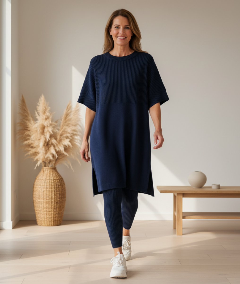 Dames Gebreide Lounge Set – Warm, Comfortabel & Perfect Voor Herfst & Winter
