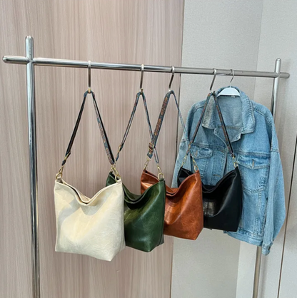 Stijlvolle Vintage Dames Leren Handtas – Tijdloos & Elegant