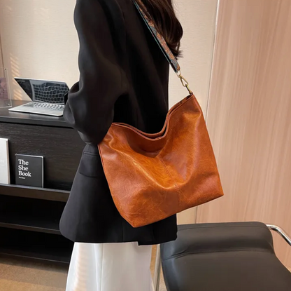 Stijlvolle Vintage Dames Leren Handtas – Tijdloos & Elegant