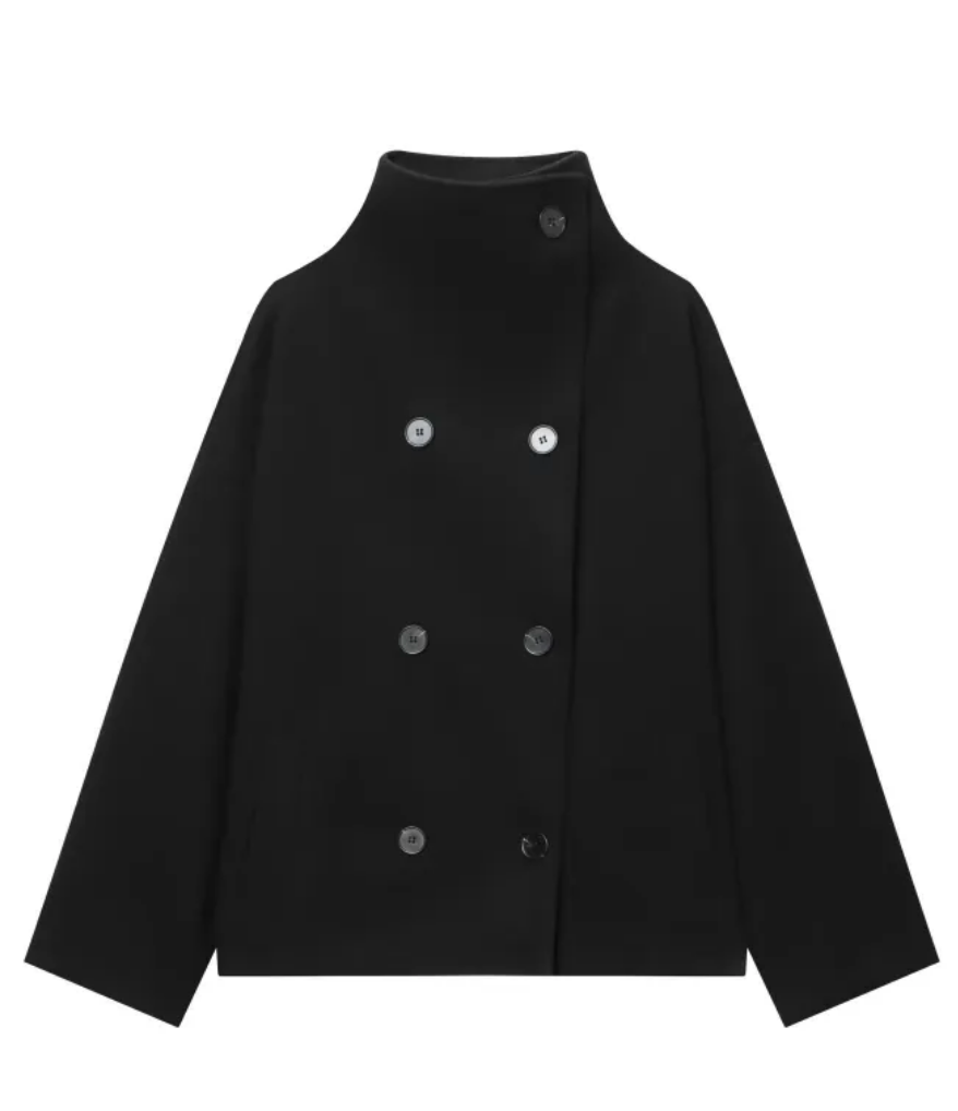 Urban Wool Coat | Luxe Wollen Korte Damesjas Met Knopen – Elegant, Warm & Perfect Voor Herfst & Winter