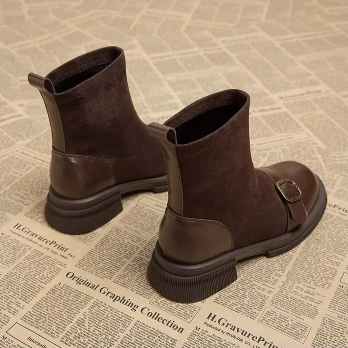 Suède Dames Buckle Boots | Warm, Stijlvol & Perfect Voor Elke Dag
