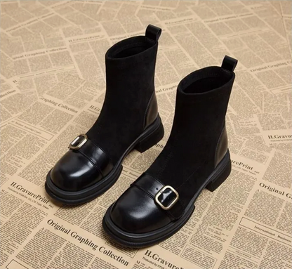 Suède Dames Buckle Boots | Warm, Stijlvol & Perfect Voor Elke Dag