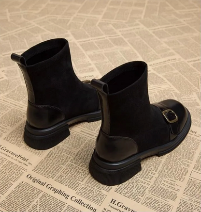 Suède Dames Buckle Boots | Warm, Stijlvol & Perfect Voor Elke Dag