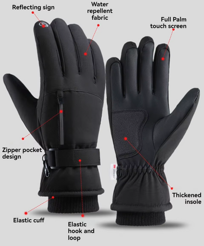 Winter Ski Handschoenen | Waterdicht, Touchscreen & Warm