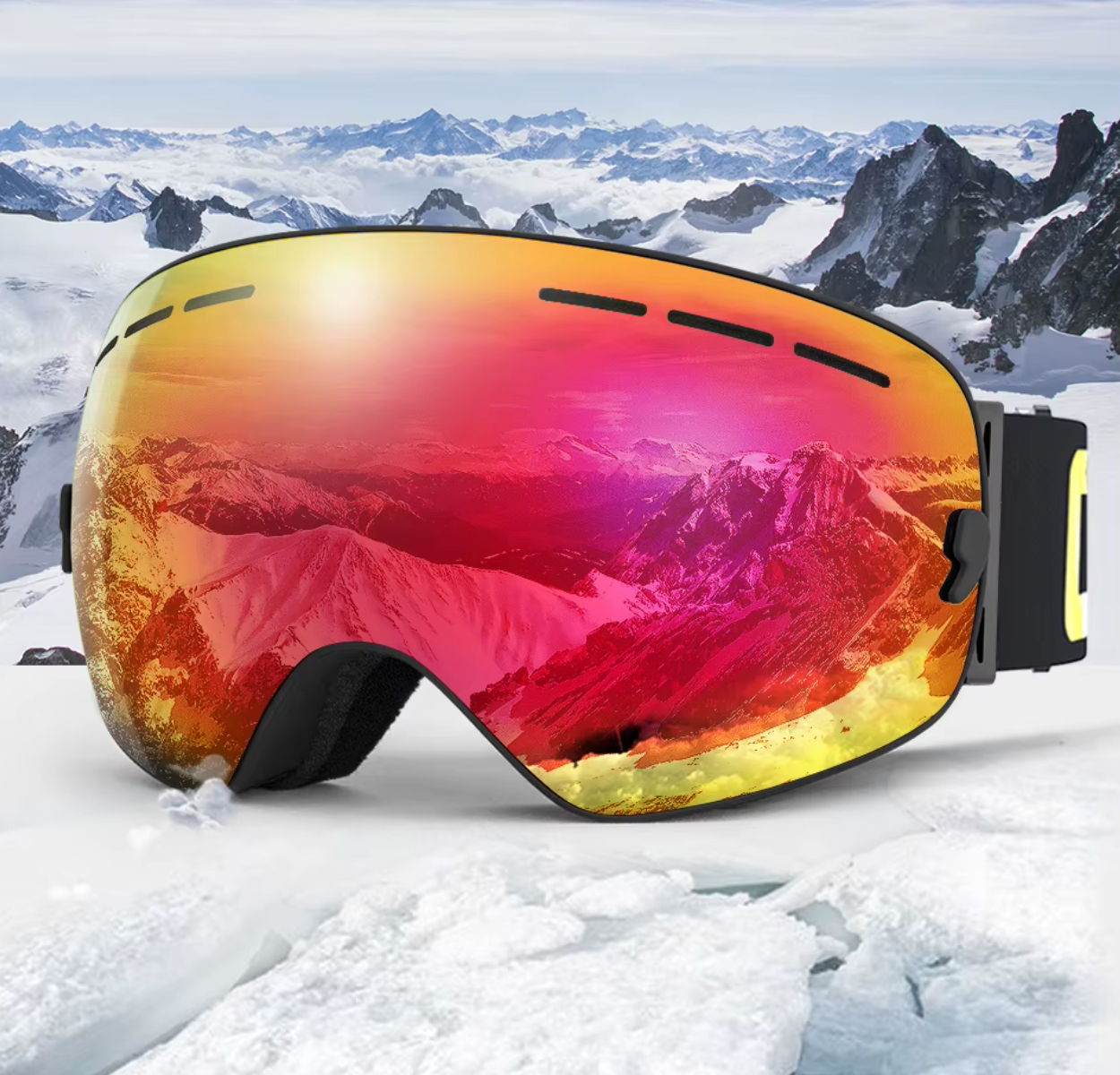 Ski Bril Pro Vision | Dubbele Anti-fog Lens Met Breedzicht & UV400 Bescherming