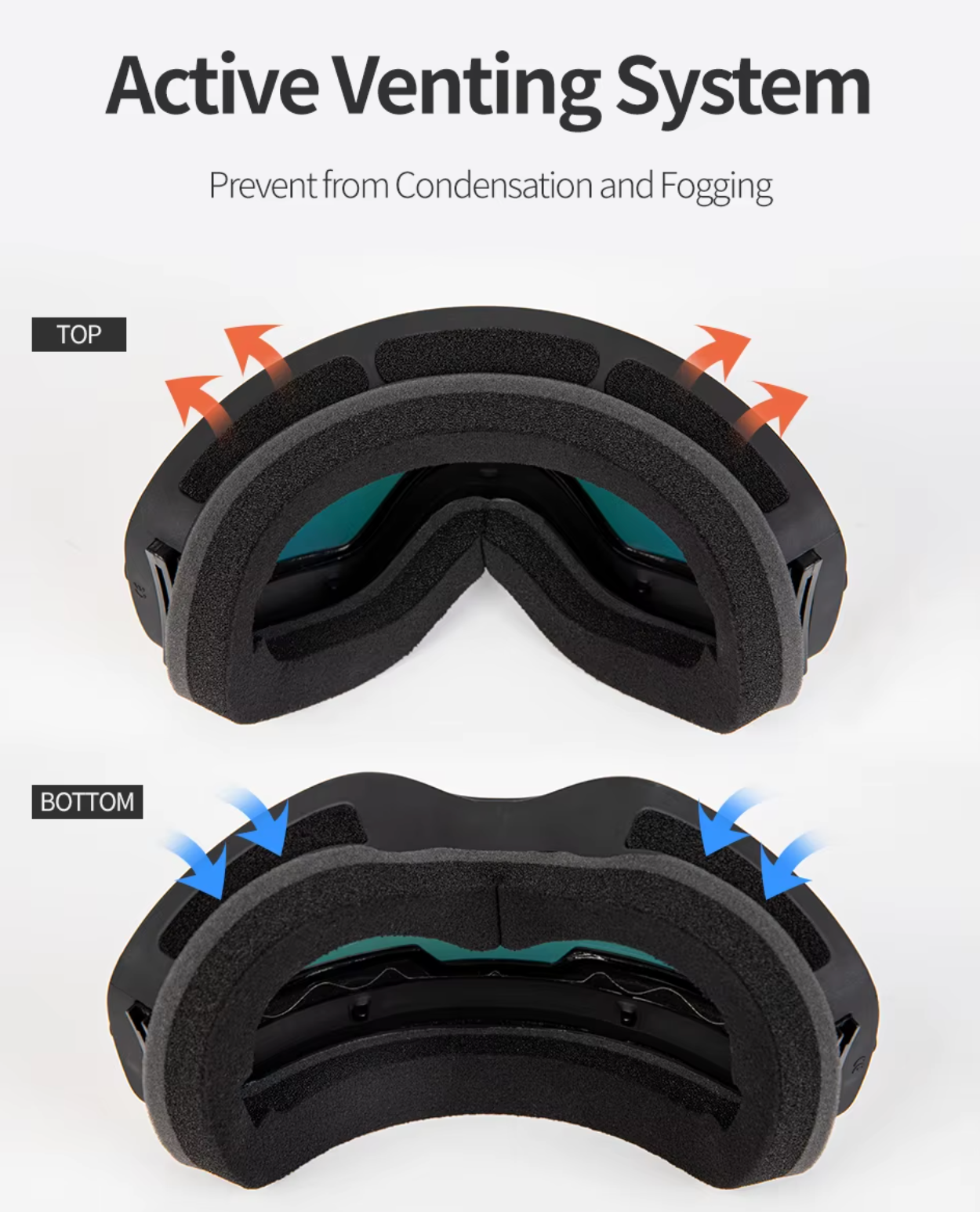 Ski Bril Pro Vision | Dubbele Anti-fog Lens Met Breedzicht & UV400 Bescherming