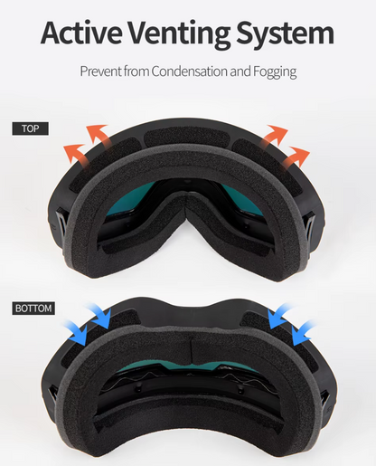 Ski Bril Pro Vision | Dubbele Anti-fog Lens Met Breedzicht & UV400 Bescherming
