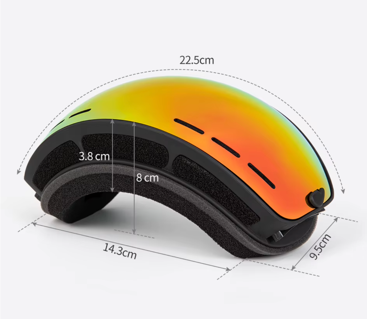 Ski Bril Pro Vision | Dubbele Anti-fog Lens Met Breedzicht & UV400 Bescherming