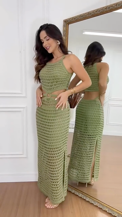 TYLA | Sunset Cut-Out Dress – Elegant, Luchtig & Comfortabel