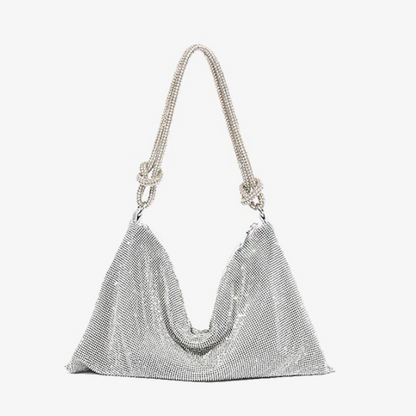 AVA | Glitter Dames Tas Met Kettinghengsel – Luxe, Verfijnd, Compact