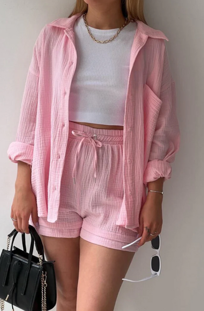EZRA | Tweedelige Zomer Set Voor Dames - Comfortabel, Luchtig & Trendy