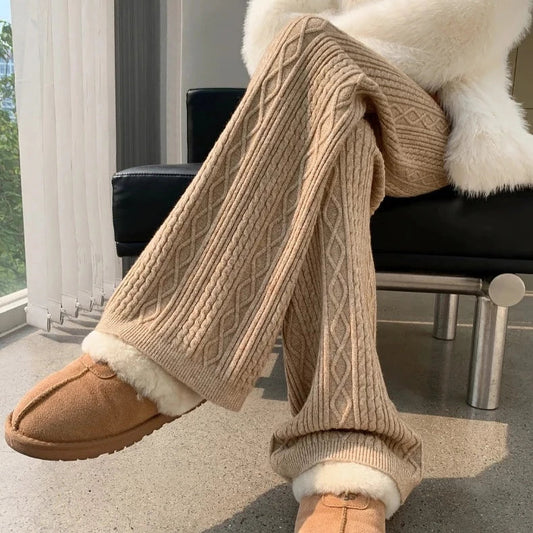 ISALIE | Gebreide Kasjmierlook Sweatpants Voor Dames – Luxe, Zacht & Perfect voor Relaxte Dagen