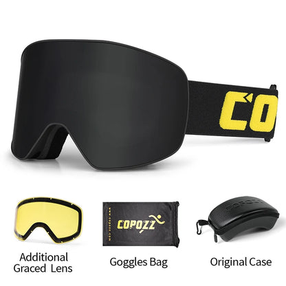 Professionele Ski Bril | Dubbele Anti-condens Lens Met UV400 & Breed Zicht