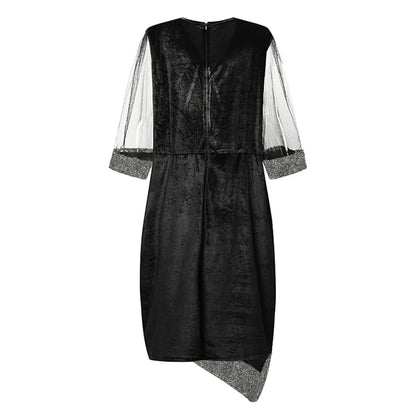Elegante herfst feestjurk | Plussize glamour met verfijnde sprankel!