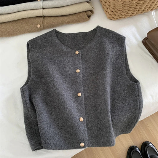 LIEKE | Wolle Dames Gilet Met Klassieke Knoopsluiting - Chic, Elegant &amp; Comfortabel&nbsp;
