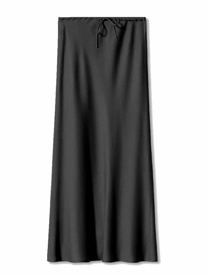 CHERISSE | Luxe Satijnen Dames Rok Met Verstelbare Taille - Zacht, Elegant & Makkelijk te Combineren