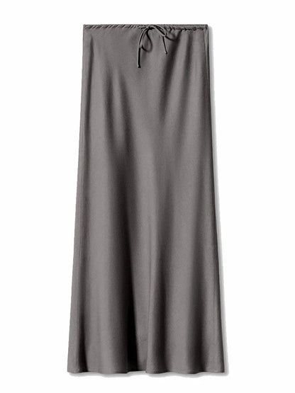 CHERISSE | Luxe Satijnen Dames Rok Met Verstelbare Taille - Zacht, Elegant & Makkelijk te Combineren