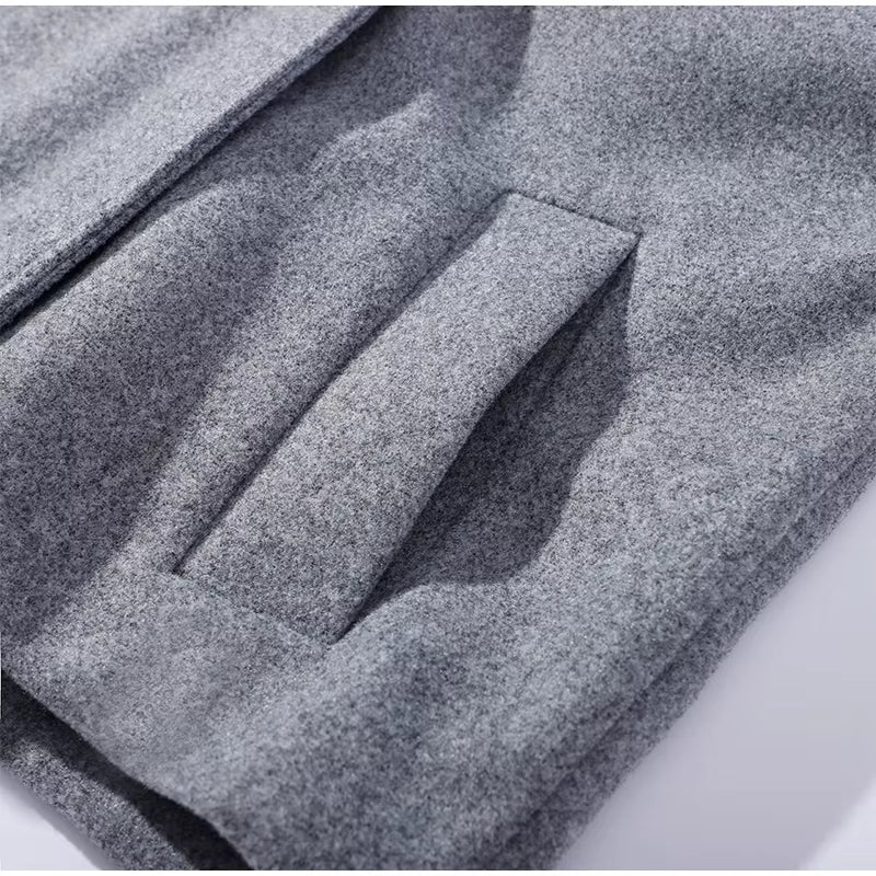 Urban Wool Coat | Luxe Wollen Korte Damesjas Met Knopen – Elegant, Warm & Perfect Voor Herfst & Winter