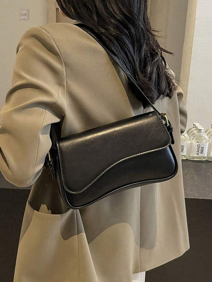 JANITA | Dames Schouder Tas Met strak & Golvend Design - Veelzijdig, Luxe & Modieus