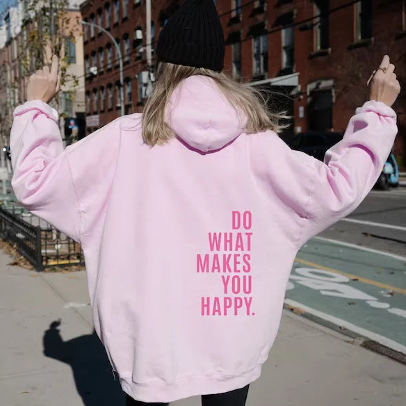 Oversized hoodie met quote | Warm, comfy & vol attitude!