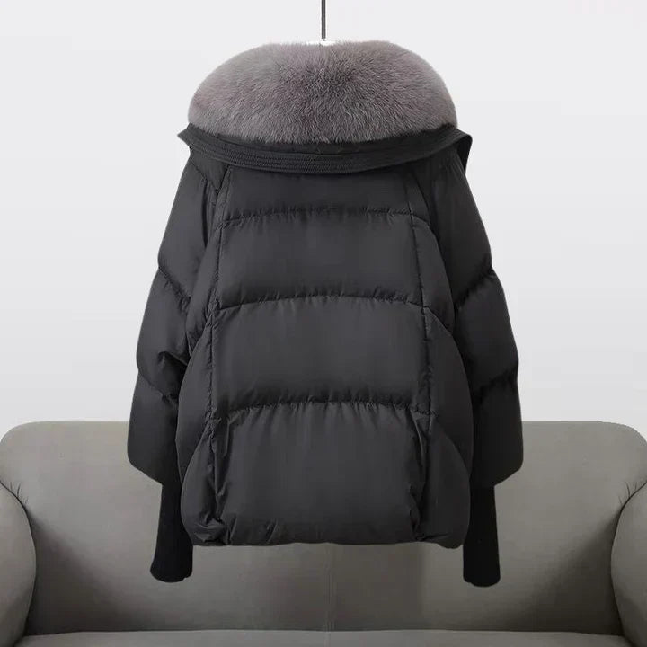 Luxe Dames Winterjas Met Brede Bontkraag | Warmte, Klasse & Comfort In Eén