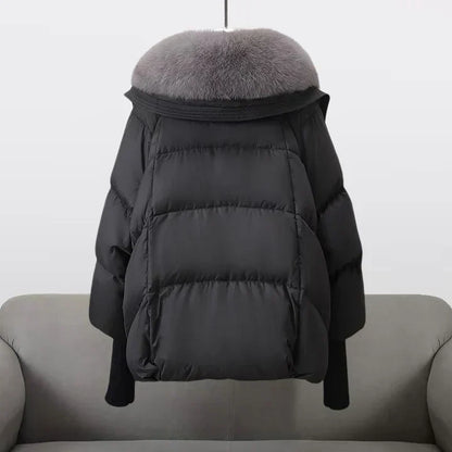Luxe Dames Winterjas Met Brede Bontkraag | Warmte, Klasse & Comfort In Eén