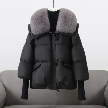 Luxe Dames Winterjas Met Brede Bontkraag | Warmte, Klasse & Comfort In Eén