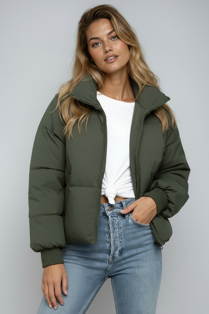 Gewatteerde Puffer Jas Dames | Kort, Lichtgewicht En Warm Voor Herfst En Winter