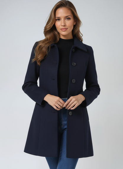 Elegante dames trenchcoat met knoopsluiting | Tijdloze klasse voor het koude seizoen