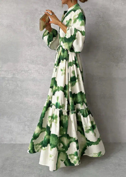 TAMAR | Groene Zomerse Maxi Jurk Voor Dames - Stijlvol, Comfortabel & Uniek