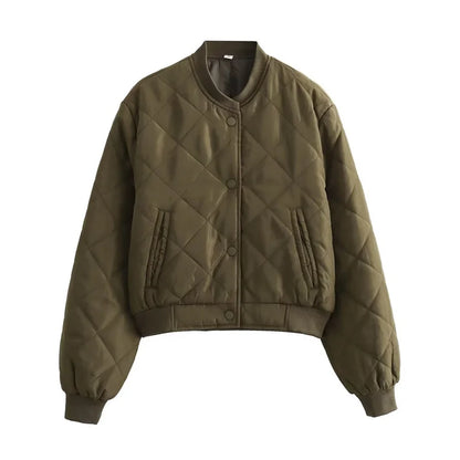 CHANEL | Casual Bomberjack Met Ruit Patroon Voor Dames - Stijlvol & Modieus