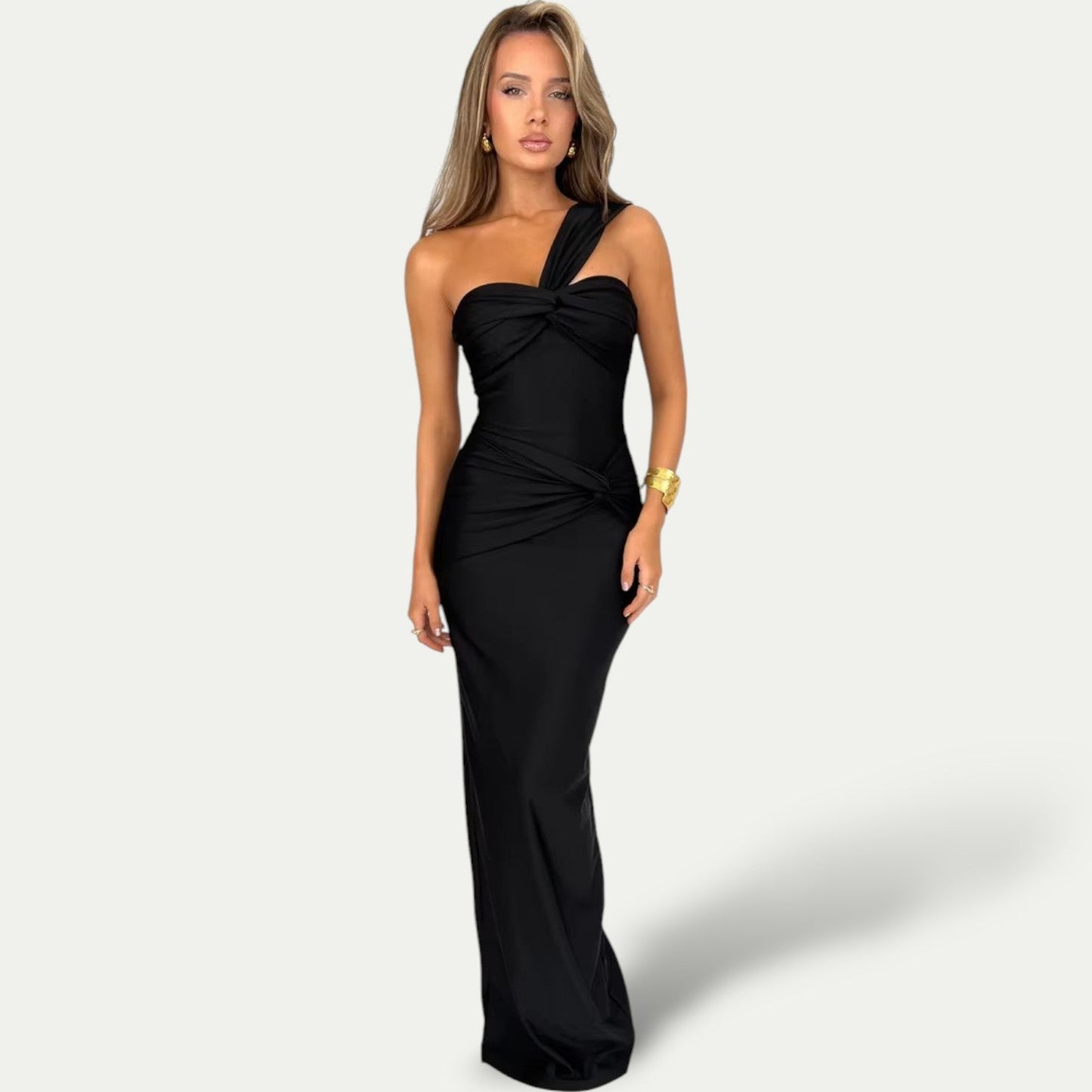 One-Shoulder Bodycon Maxi Jurk | De Ultieme Avond Statement