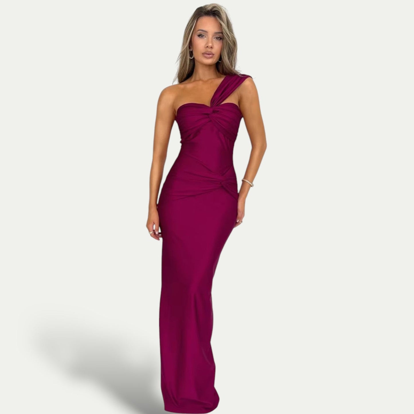 One-Shoulder Bodycon Maxi Jurk | De Ultieme Avond Statement