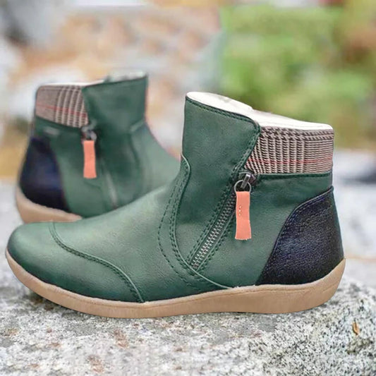 Waterdichte Leren Dames Boots – Comfortabel, Orthopedisch & Slipbestendig