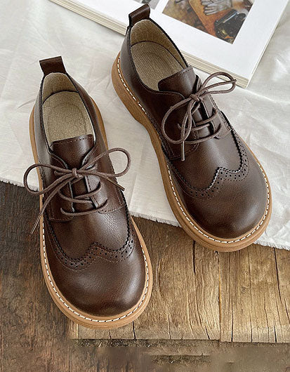 LIZA | Stijlvolle Leren Retro Dames Schoenen – Klassiek, Comfortabel & Veelzijdig Voor Elke Gelegenheid