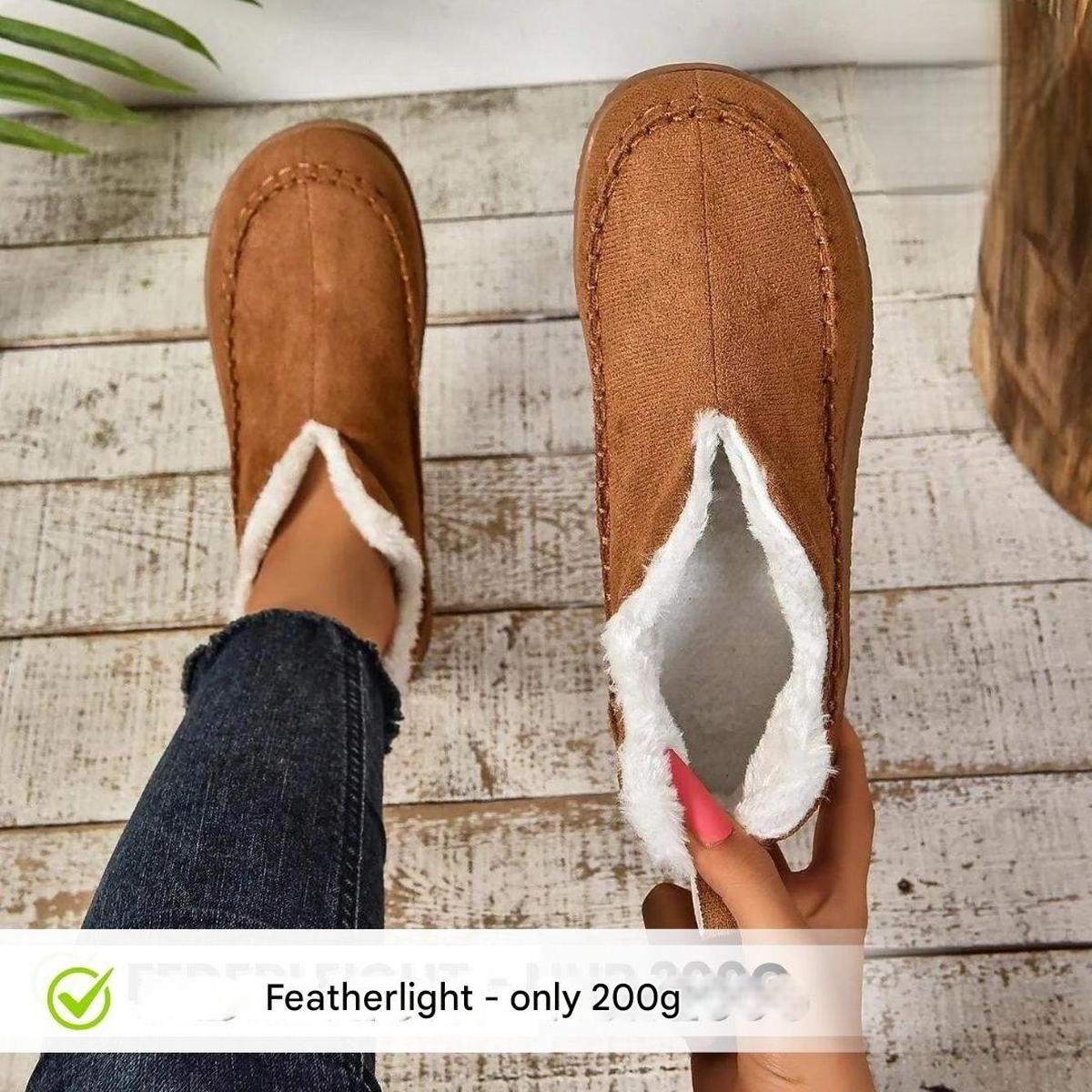 Dames Winter Fleece Gevoerde Schoenen Met Antislip Zool
