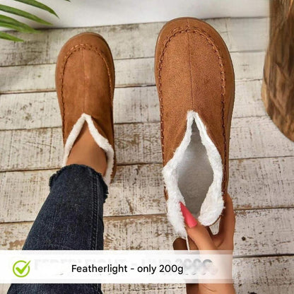 Dames Winter Fleece Gevoerde Schoenen Met Antislip Zool