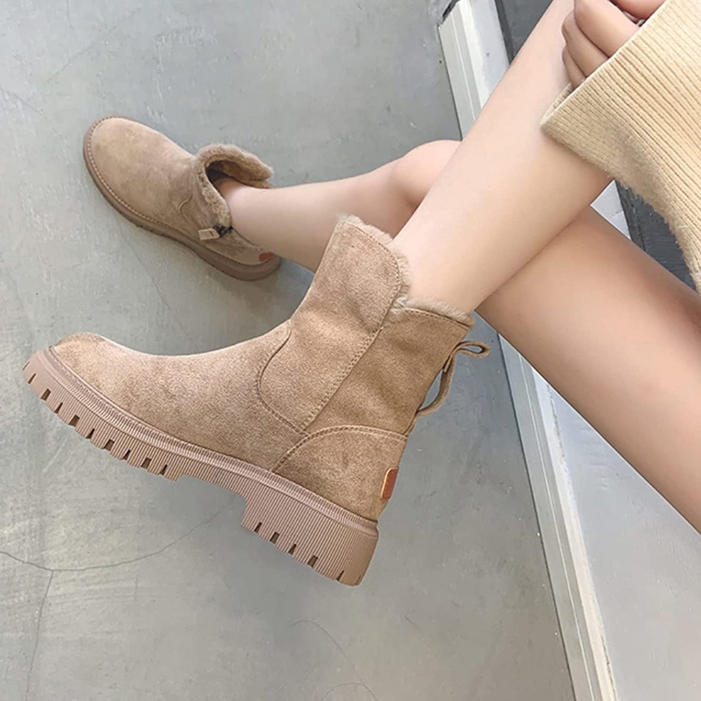 LYNA | Warme Waterdichte Winterboots voor Dames met Bontvoering en Antislipzool