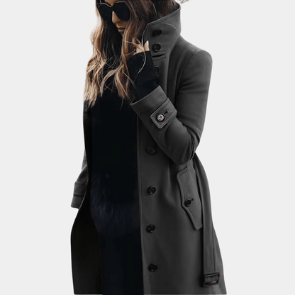 Elegante Warme Dames Trenchcoat – Stijlvol, Comfortabel & Perfect voor Koele Dagen